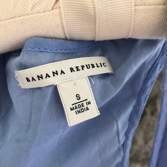 Banana Republic Blue Razorback Top Size Small - Picture 6 of 8